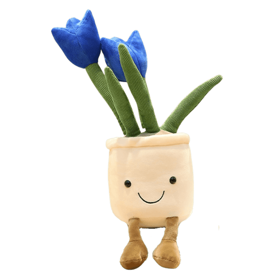 pupazzo peluche a forma di tulipano blu Pupazzo Peluche bambola