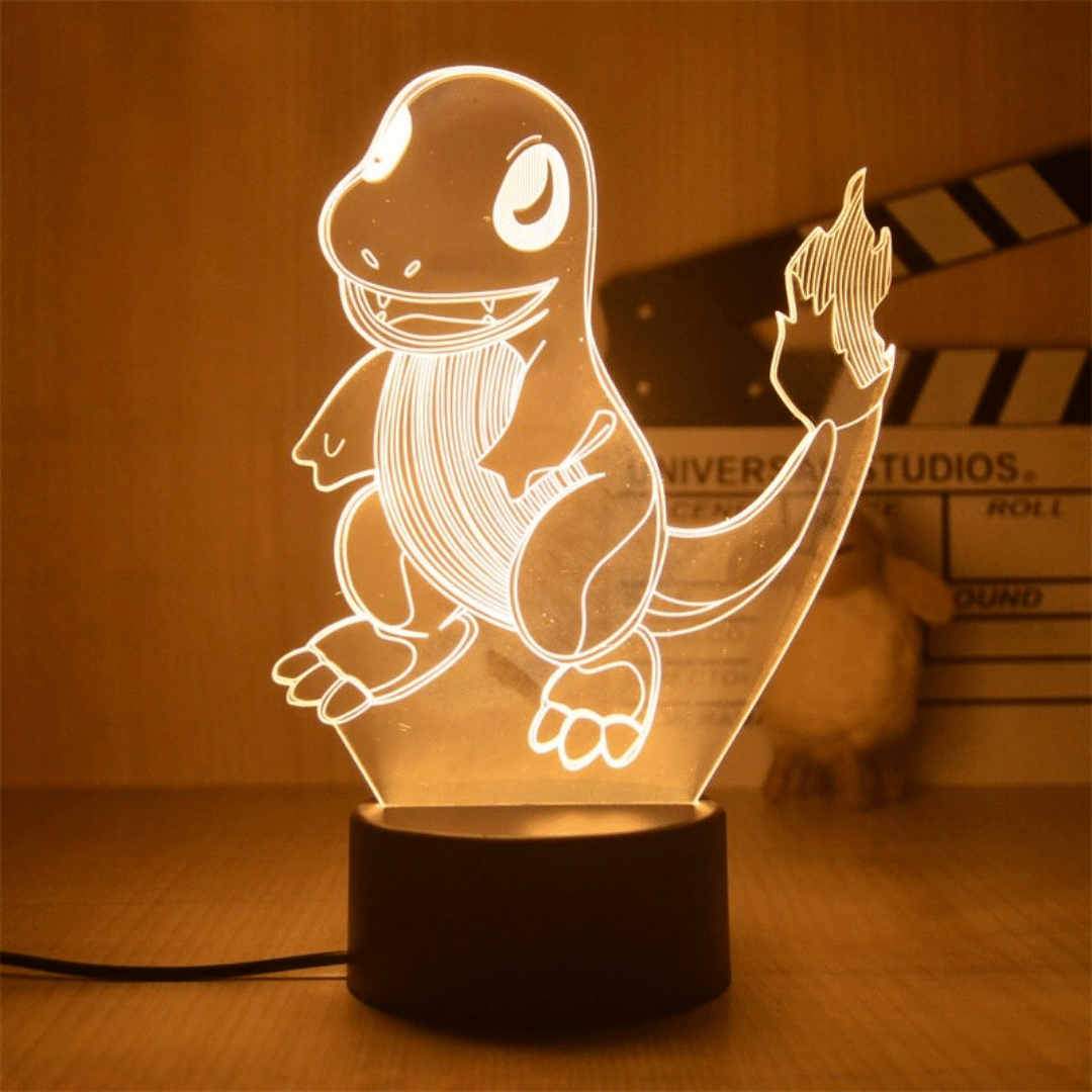 charmender lampada Pokemon notte