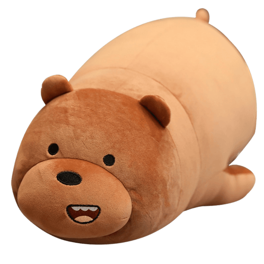 pupazzo peluche cuscino orso bruno bambola