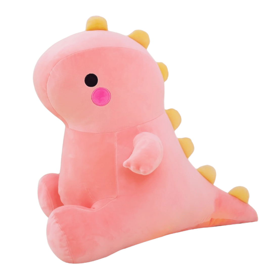pupazzo peluche dinosauro rosa bambola gigante
