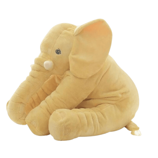 pupazzo peluche elefante gigante giallo bambola