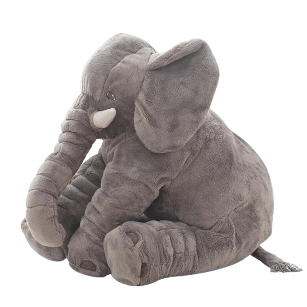 pupazzo peluche elefante gigante grigio bambola