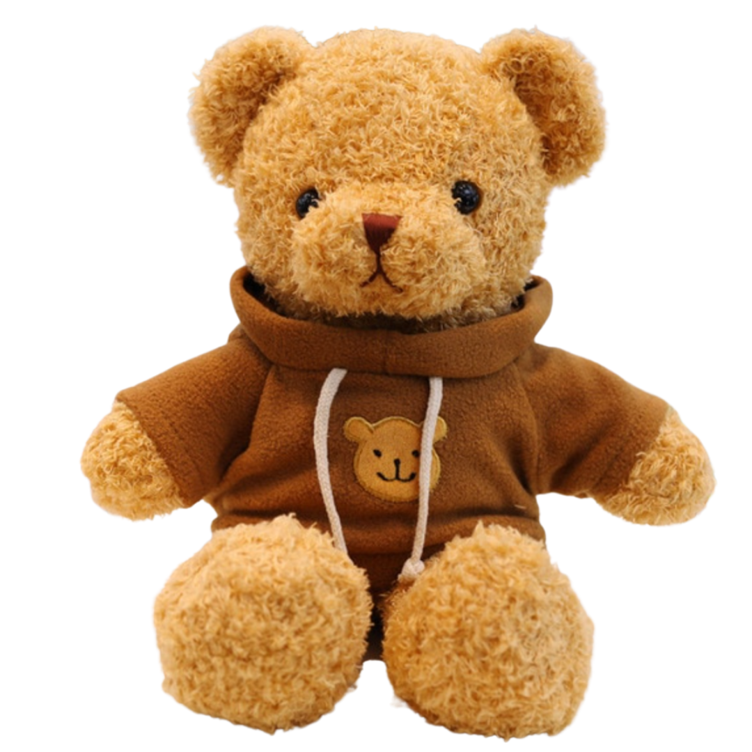 pupazzo bambola orso teddy bear felpa marrone