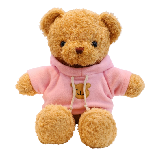 pupazzo bambola orso teddy bear felpa rosa