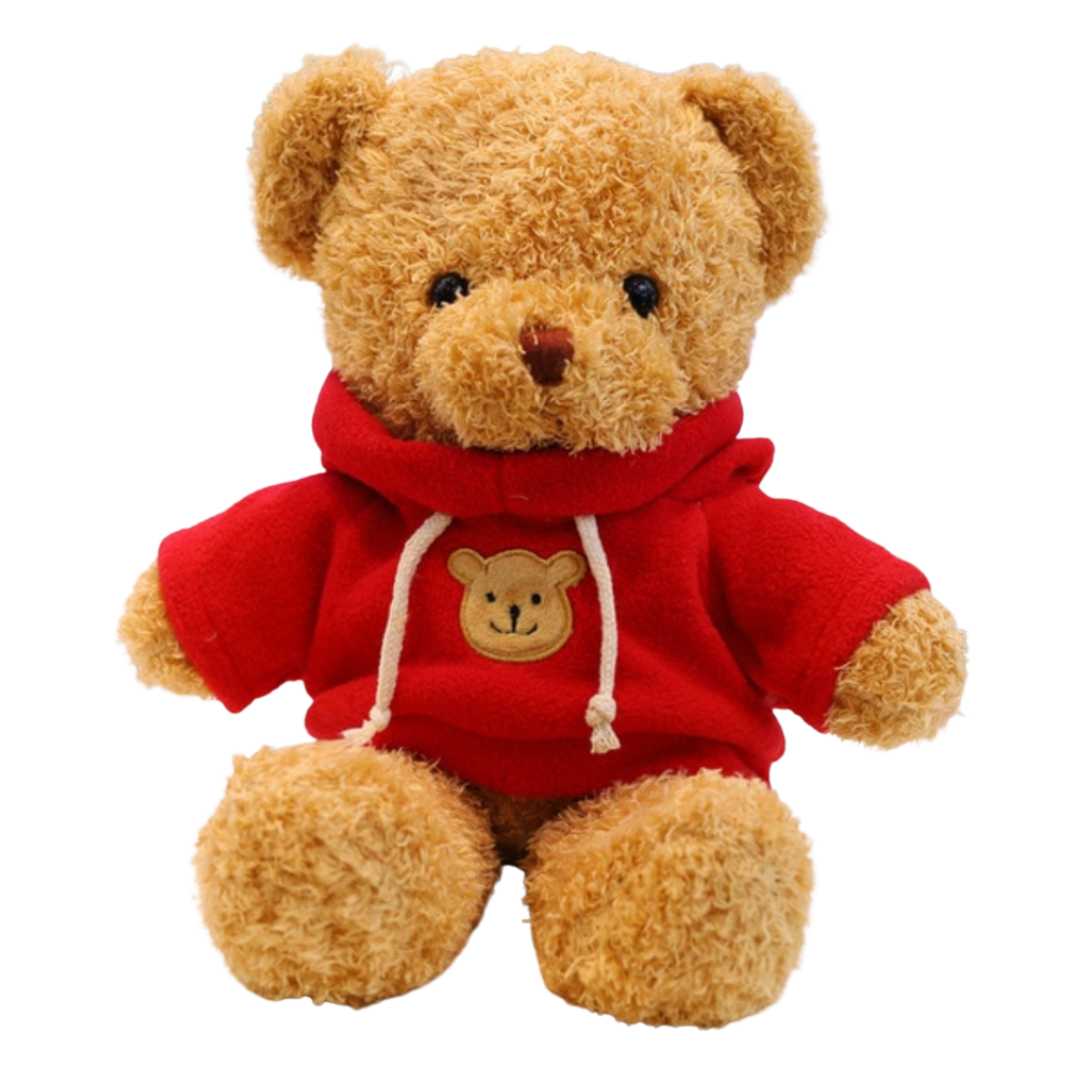 pupazzo bambola orso teddy bear felpa rossa